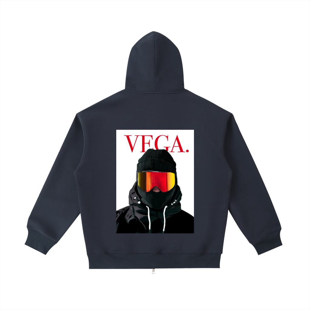 SLIPPERY SLOPES "ALL OF THE LIGHTS" HEAVYWEIGHT ZIP UP HOODIE