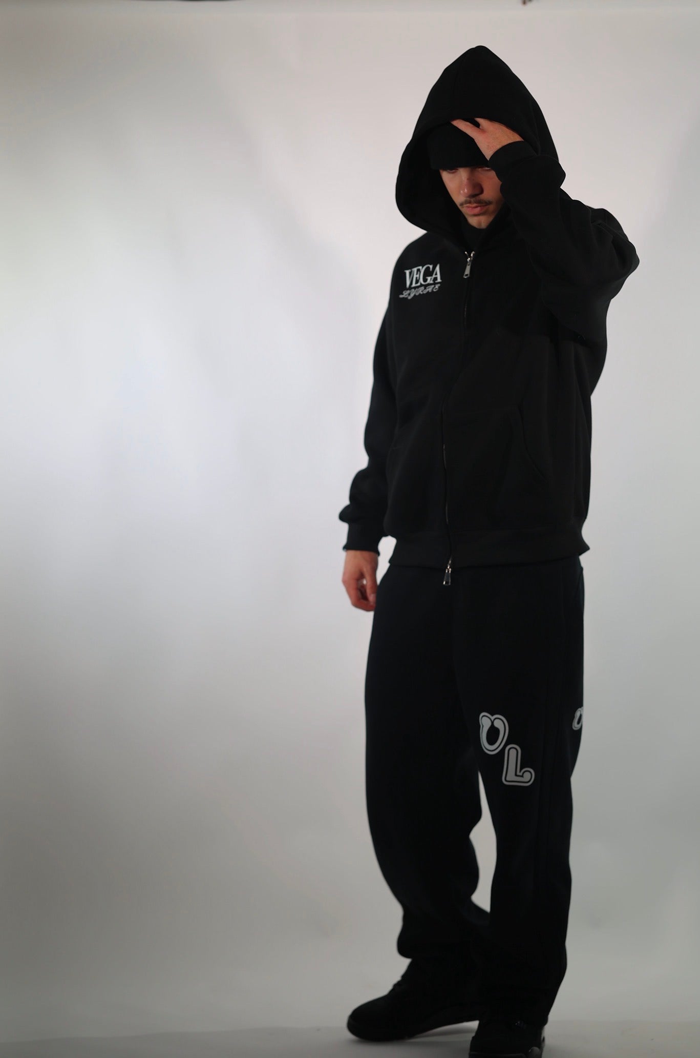 SLIPPERY SLOPES "ALL OF THE LIGHTS" HEAVYWEIGHT ZIP UP HOODIE